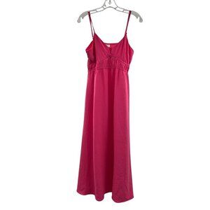A New Day Women's Sleeveless V-Neck Shift Maxi Dress Pink Size Medium